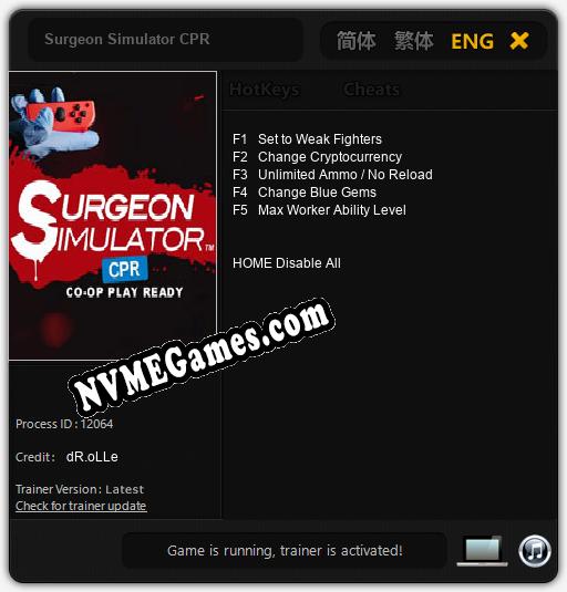 Surgeon Simulator CPR: Cheats, Trainer +5 [dR.oLLe]