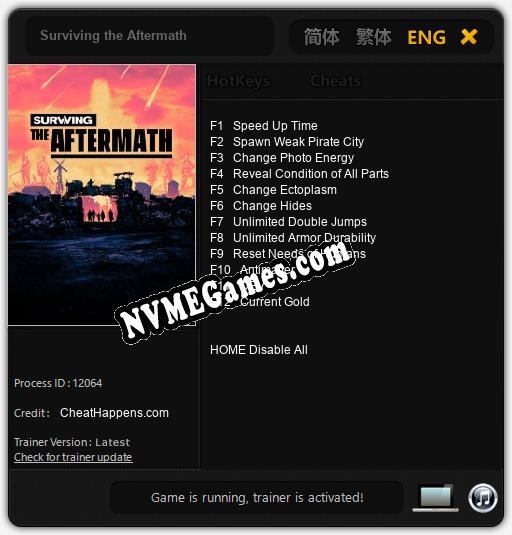 Surviving the Aftermath: Cheats, Trainer +12 [CheatHappens.com]