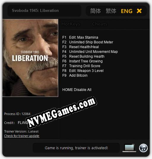 Svoboda 1945: Liberation: Treinador (V1.0.18)