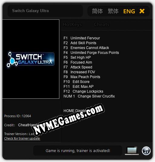 Switch Galaxy Ultra: Cheats, Trainer +13 [CheatHappens.com]