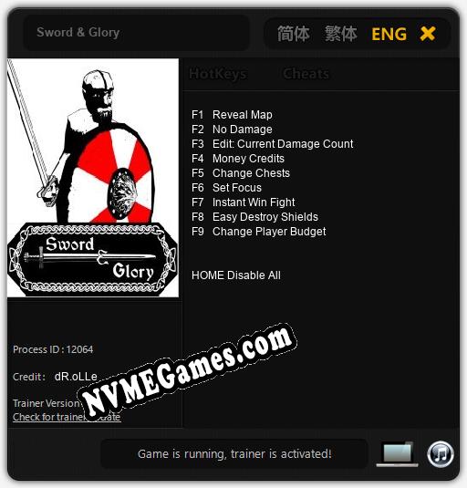 Sword & Glory: Treinador (V1.0.98)