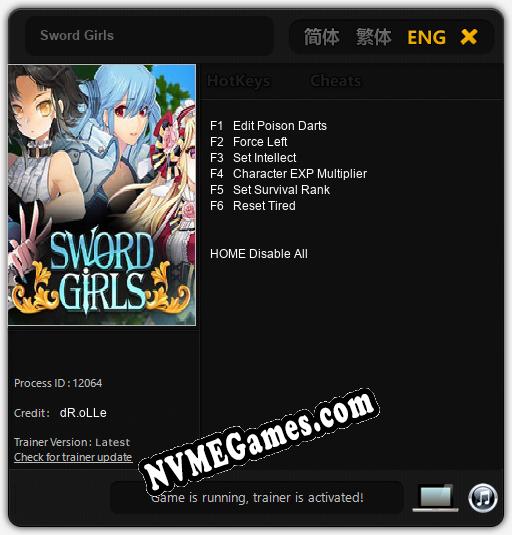 Sword Girls: Cheats, Trainer +6 [dR.oLLe]