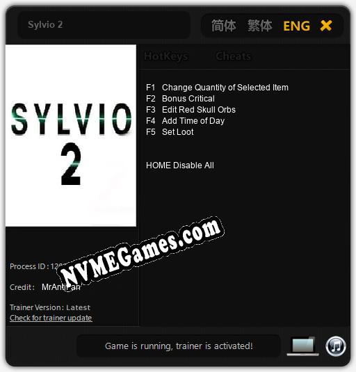 Sylvio 2: Trainer +5 [v1.7]