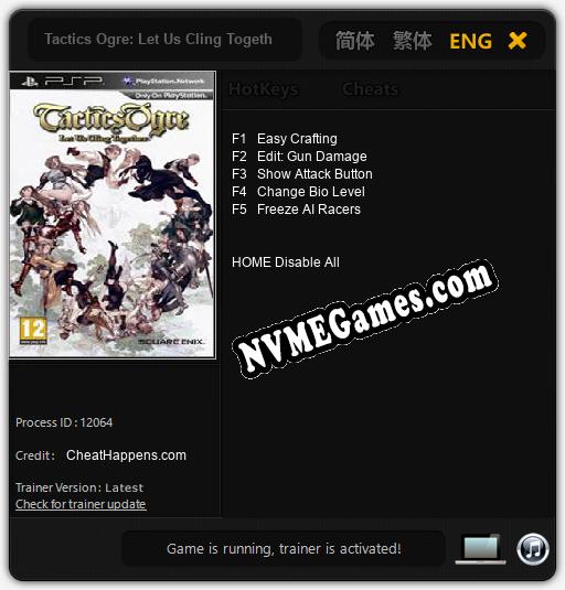 Tactics Ogre: Let Us Cling Together: Cheats, Trainer +5 [CheatHappens.com]