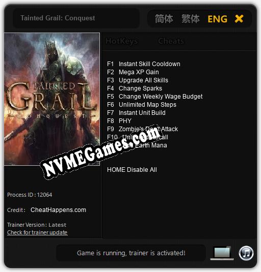 Tainted Grail: Conquest: Trainer +11 [v1.8]