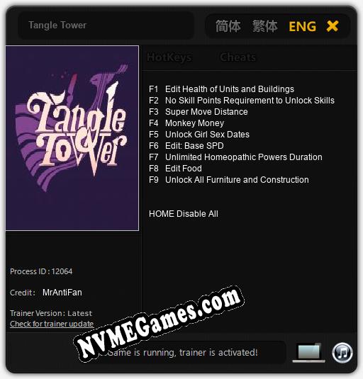 Tangle Tower: Trainer +9 [v1.6]