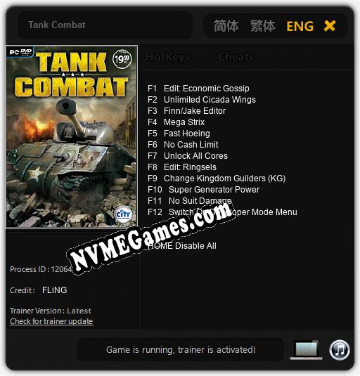 Tank Combat: Trainer +12 [v1.8]