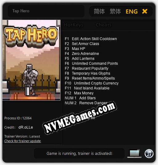 Tap Hero: Treinador (V1.0.71)