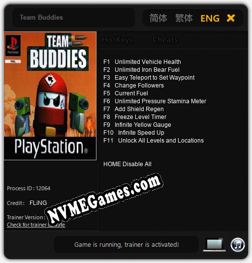 Team Buddies: Trainer +11 [v1.2]