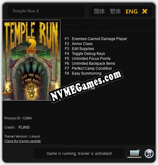 Temple Run 2: Cheats, Trainer +8 [FLiNG]