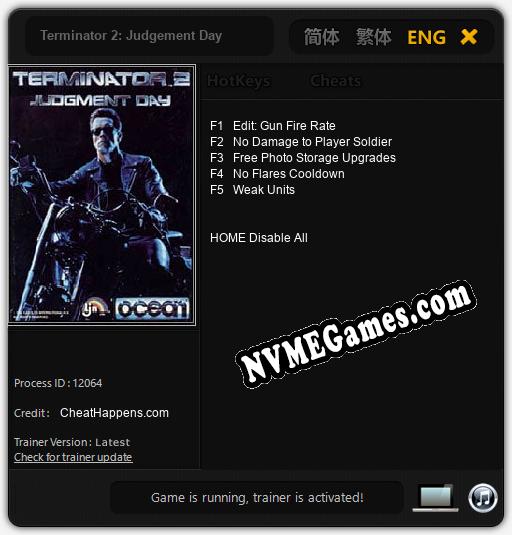 Terminator 2: Judgement Day: Trainer +5 [v1.5]