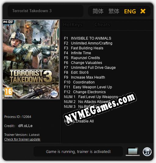 Terrorist Takedown 3: Cheats, Trainer +15 [dR.oLLe]