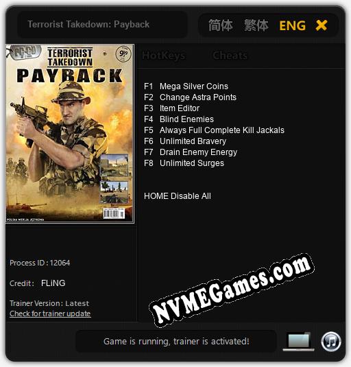 Terrorist Takedown: Payback: Cheats, Trainer +8 [FLiNG]