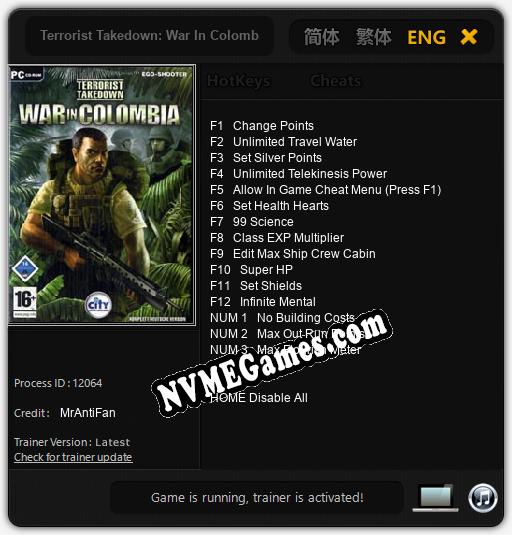 Terrorist Takedown: War In Colombia: Treinador (V1.0.56)