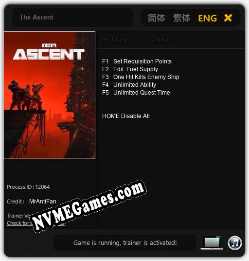 The Ascent: Trainer +5 [v1.1]