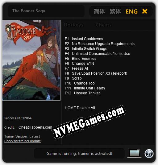 Treinador liberado para The Banner Saga [v1.0.3]