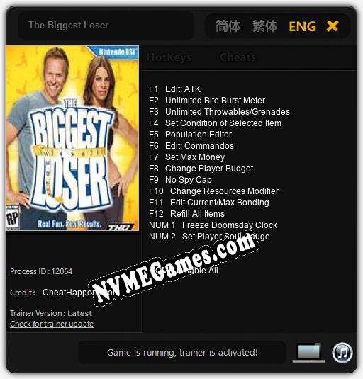 The Biggest Loser: Trainer +14 [v1.7]