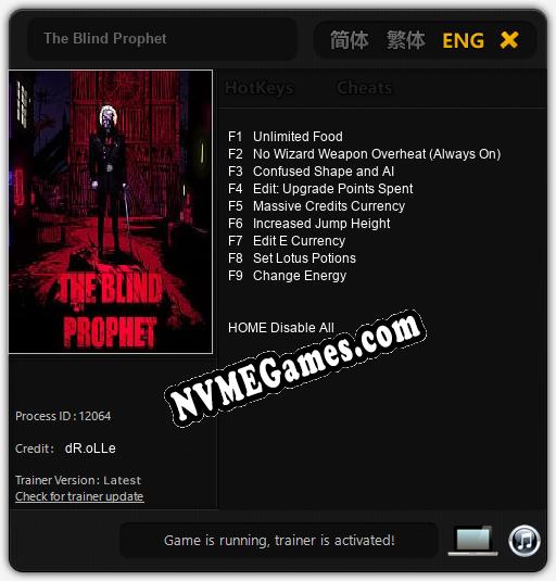 The Blind Prophet: Trainer +9 [v1.3]