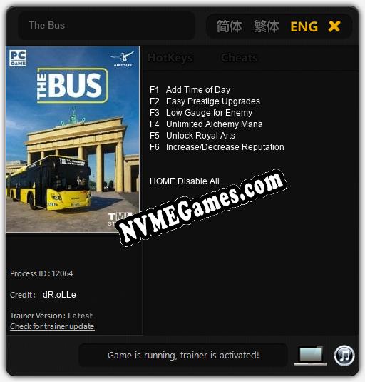 The Bus: Trainer +6 [v1.2]