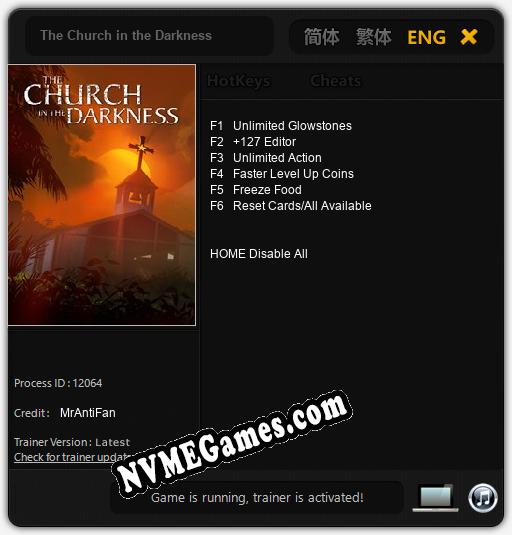 The Church in the Darkness: Cheats, Trainer +6 [MrAntiFan]