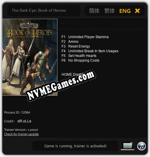 The Dark Eye: Book of Heroes: Treinador (V1.0.98)