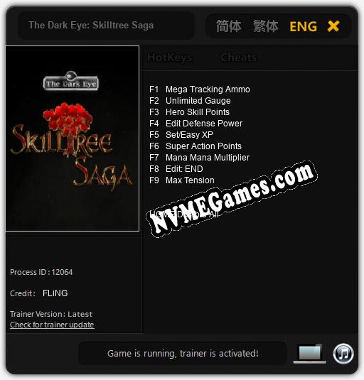 Treinador liberado para The Dark Eye: Skilltree Saga [v1.0.6]