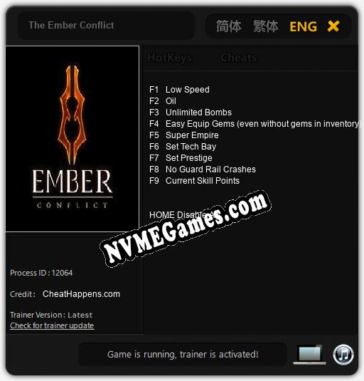 The Ember Conflict: Treinador (V1.0.99)