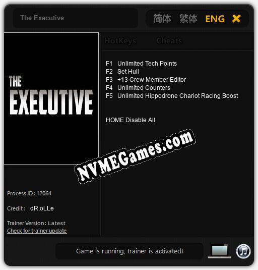 The Executive: Trainer +5 [v1.4]