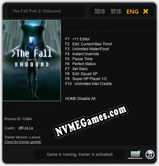 The Fall Part 2: Unbound: Trainer +10 [v1.5]