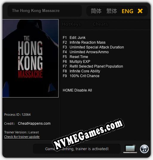 The Hong Kong Massacre: Cheats, Trainer +9 [CheatHappens.com]