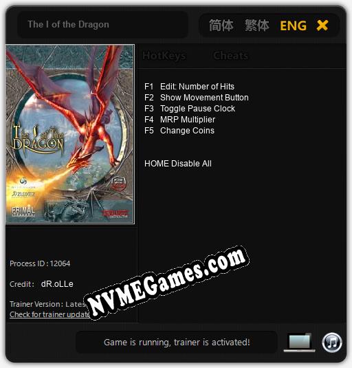 The I of the Dragon: Cheats, Trainer +5 [dR.oLLe]