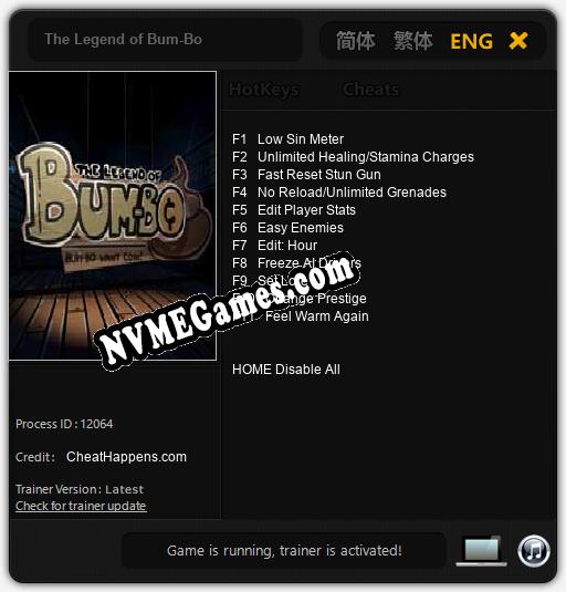 The Legend of Bum-Bo: Trainer +11 [v1.9]