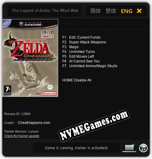 The Legend of Zelda: The Wind Waker: Cheats, Trainer +7 [CheatHappens.com]