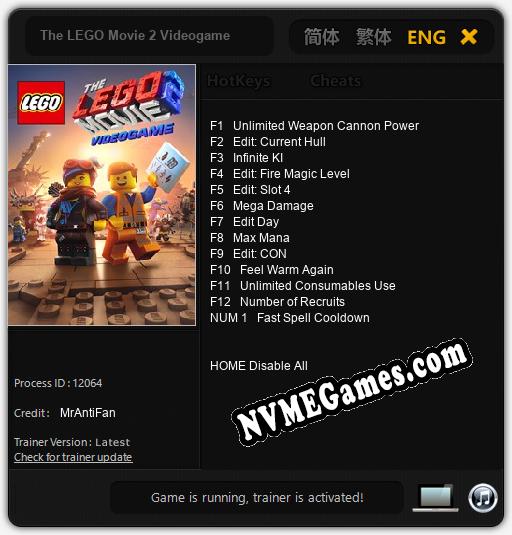 The LEGO Movie 2 Videogame: Trainer +13 [v1.4]