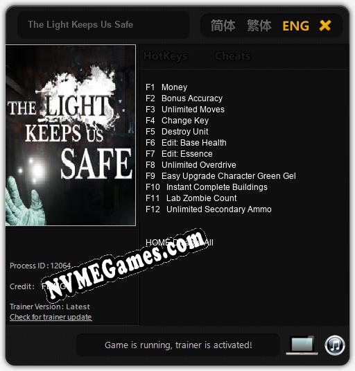 The Light Keeps Us Safe: Treinador (V1.0.52)