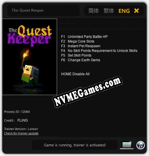 The Quest Keeper: Cheats, Trainer +6 [FLiNG]