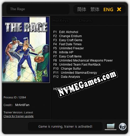 The Rage: Trainer +12 [v1.4]