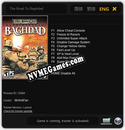 The Road To Baghdad: Treinador (V1.0.36)