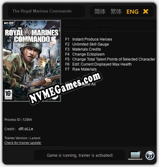 The Royal Marines Commando: Treinador (V1.0.60)