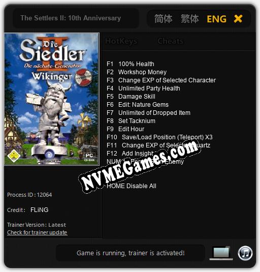 The Settlers II: 10th Anniversary The Vikings: Trainer +13 [v1.5]