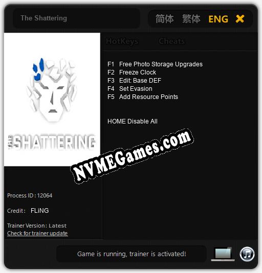 The Shattering: Cheats, Trainer +5 [FLiNG]