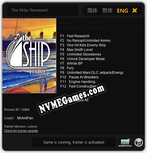 The Ship: Remasted: Treinador (V1.0.40)