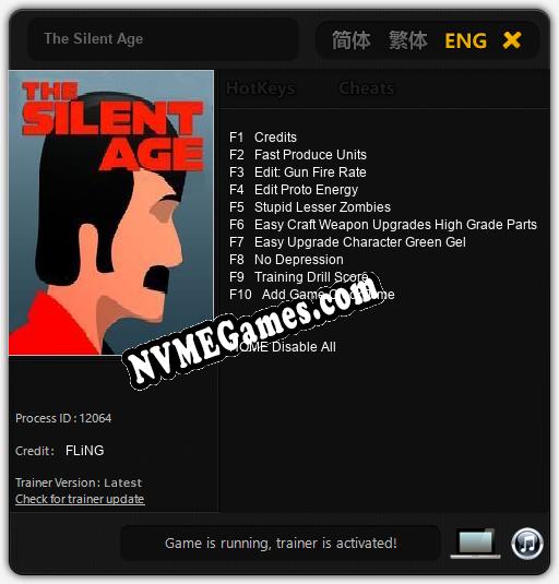 The Silent Age: Cheats, Trainer +10 [FLiNG]