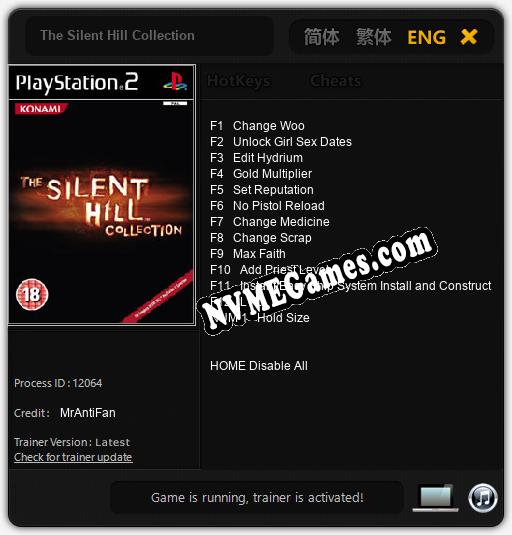 The Silent Hill Collection: Trainer +13 [v1.8]