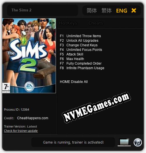 The Sims 2: Treinador (V1.0.84)