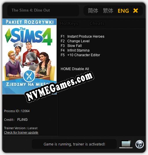 The Sims 4: Dine Out: Cheats, Trainer +5 [FLiNG]