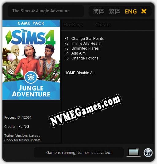 The Sims 4: Jungle Adventure: Trainer +5 [v1.3]