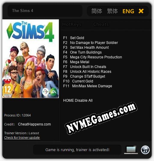 The Sims 4: Treinador (V1.0.91)