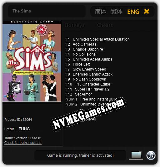 The Sims: Cheats, Trainer +14 [FLiNG]