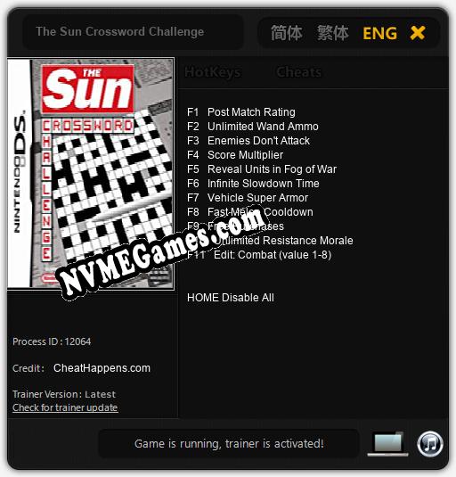 The Sun Crossword Challenge: Treinador (V1.0.48)